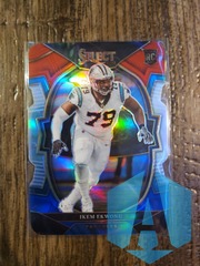 2022 Panini Select Concourse Die-Cut Red Blue #34 Ikem Ekwonu RC